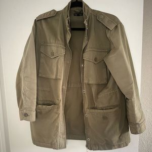 Top shop Vintage Army Green zip up jacket